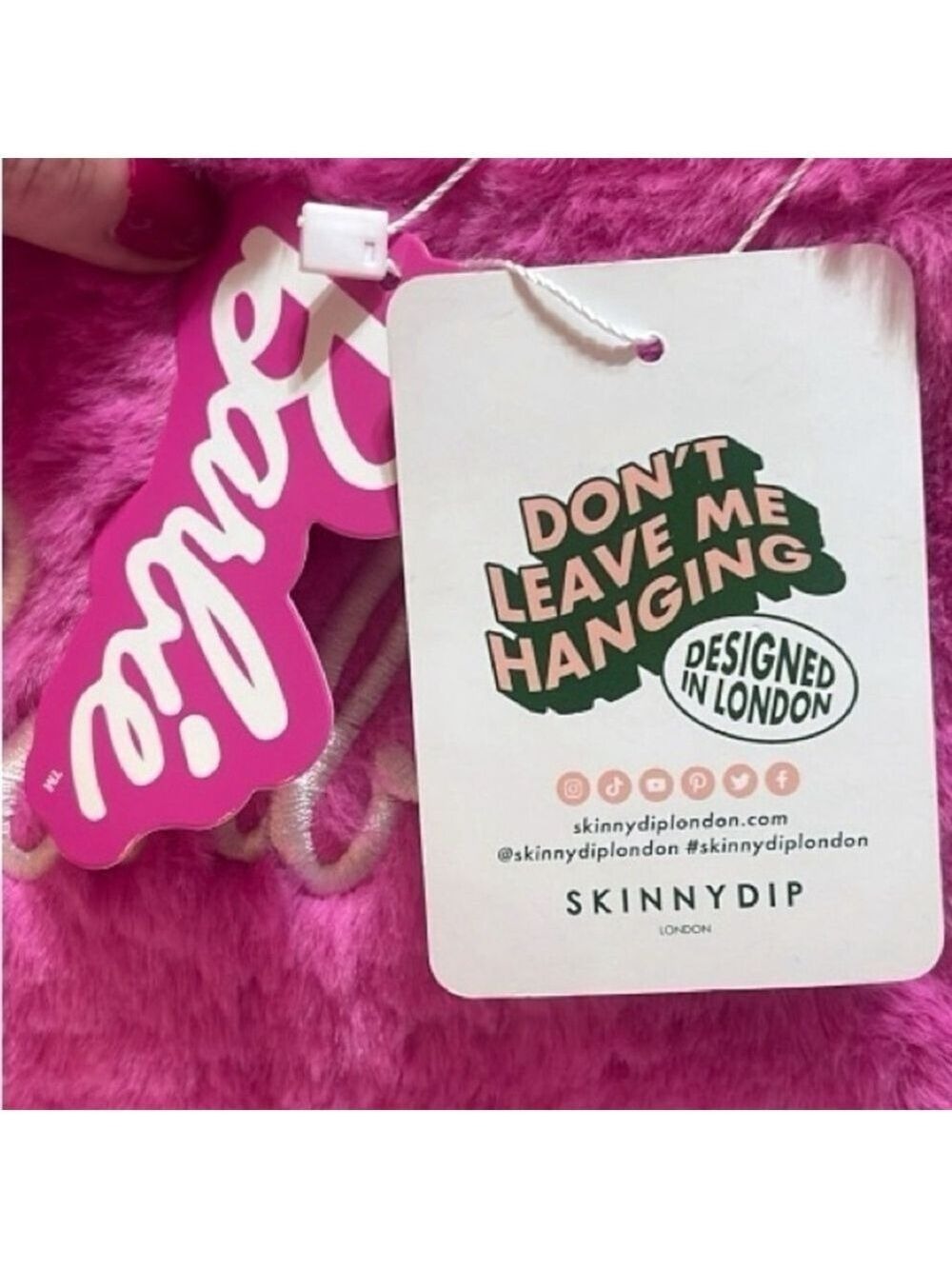 Barbie & Skinnydip London Collaboration Pink Furry Crossbody RARE Purse Bag - Picture 8 of 14